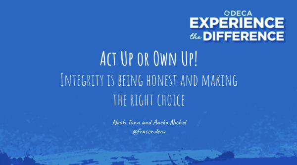 DECA Members Aneko Nichol and Noah Tonn take on the National Ethical Leadership Challenge. Help them out by voting here!